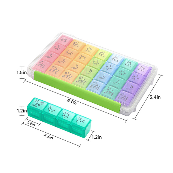 7-day Rainbow medicine box