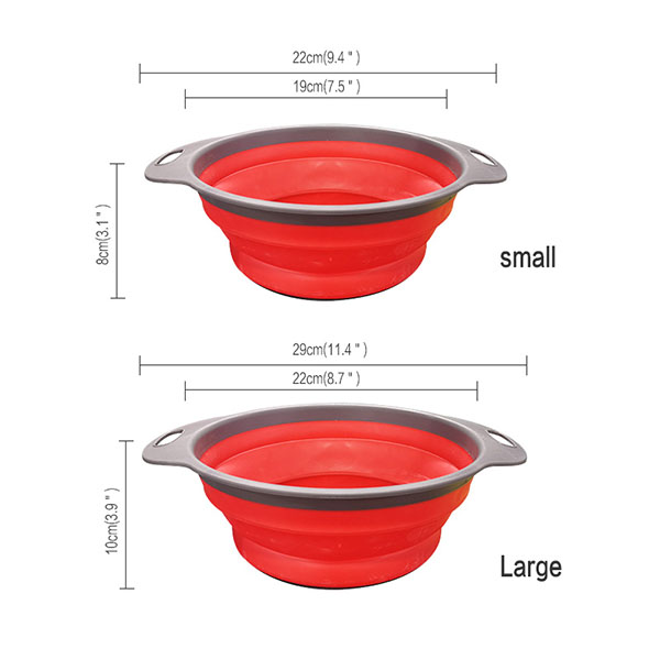 round folding sink basket