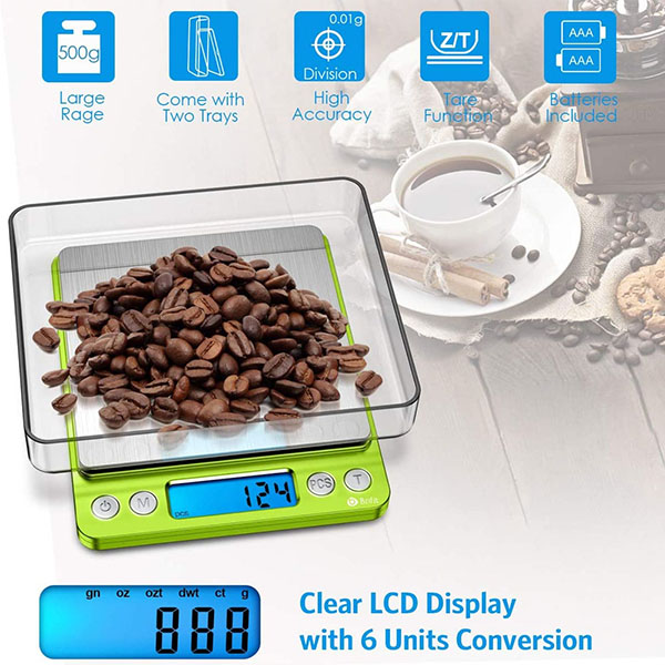 Mini Pocket Jewelry Scale with tray