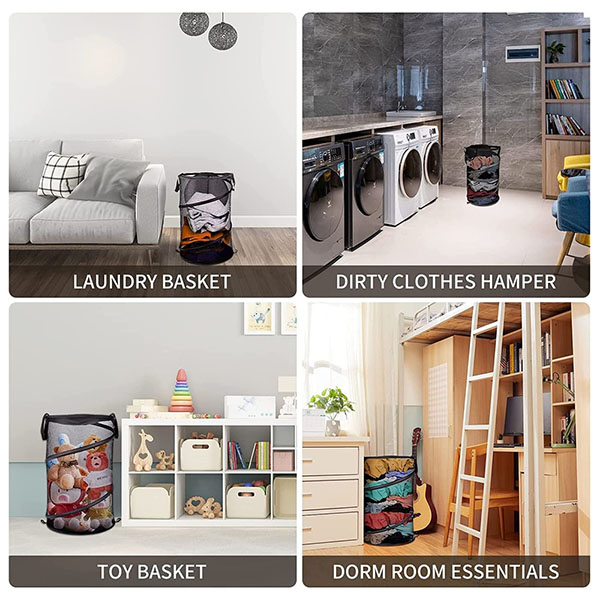 Collapsible Mesh Laundry Hamper