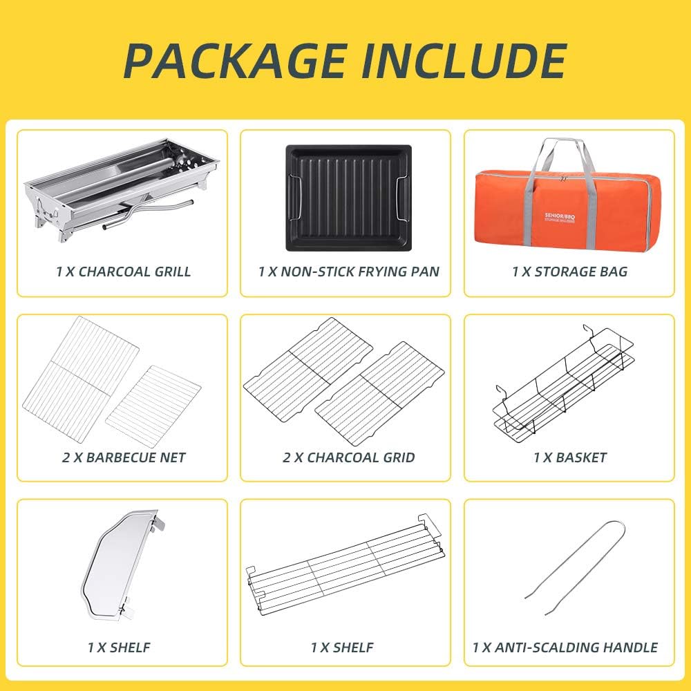 Portable Charcoal Grill,Outdoor BBQ Grill
