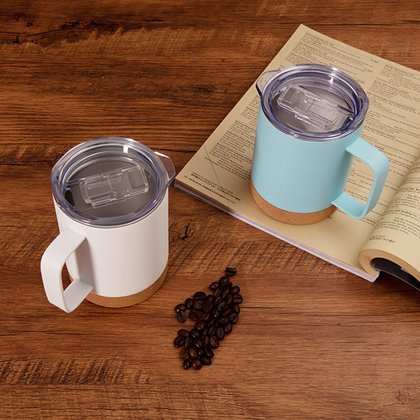 12oz Insulated Stainless Steel Coffee Mug with Cork Bottom