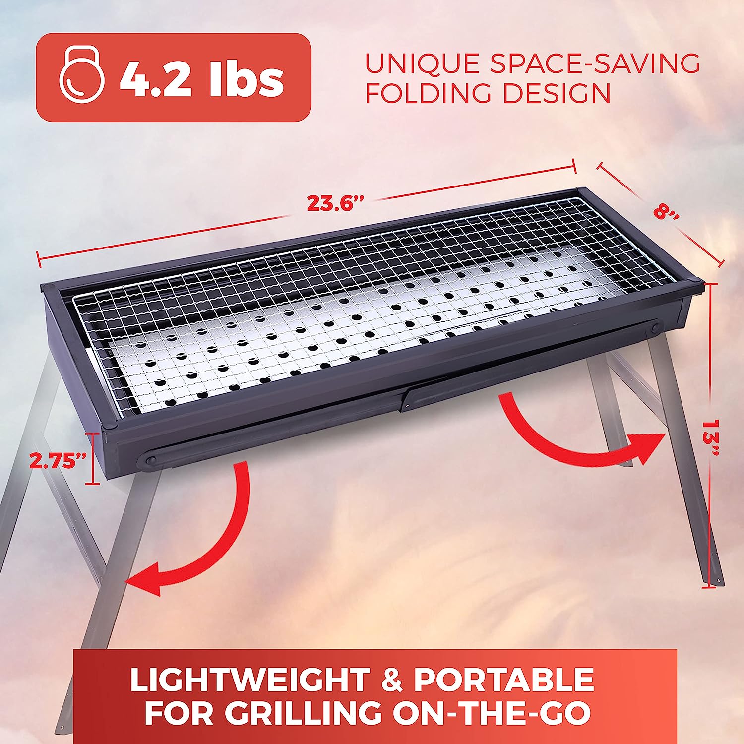 Portable Charcoal Grill and Smoker
