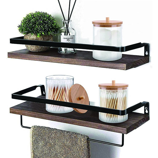 Bamboo lid cosmetics storage box 