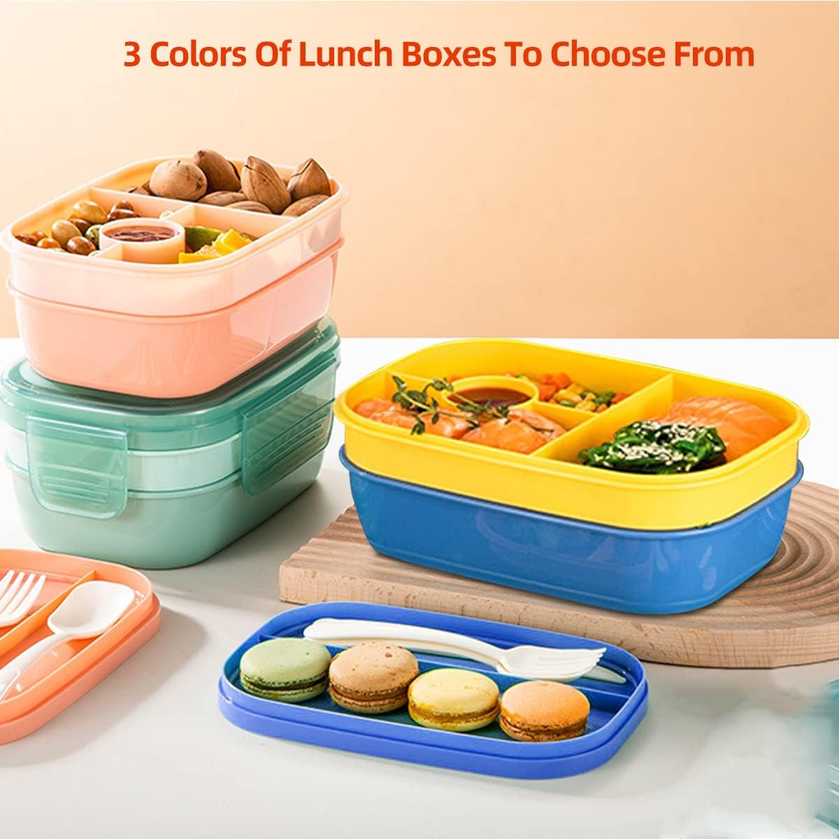 4 tier lunch box with Compartments