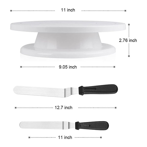11 Inch Rotating Cake Turntable kit