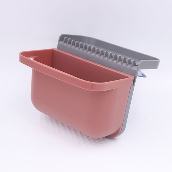 Sink caddy with sunction