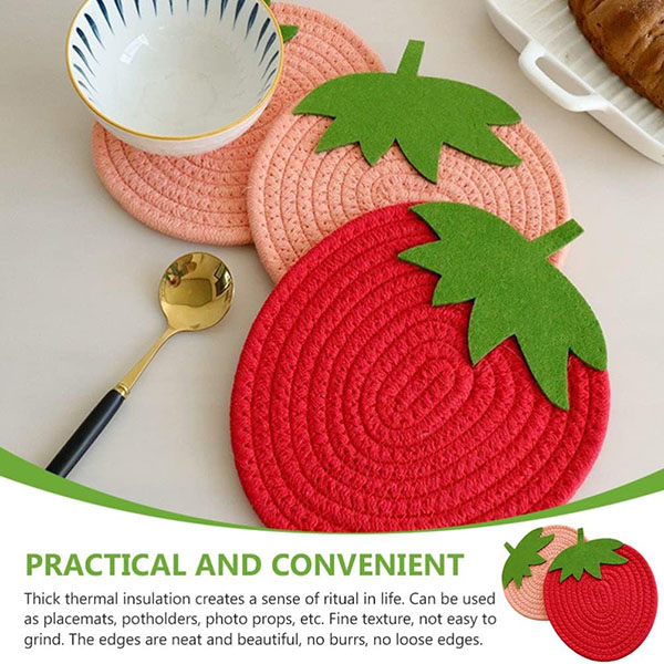 Round Placemats Carpet Trim 2pcs