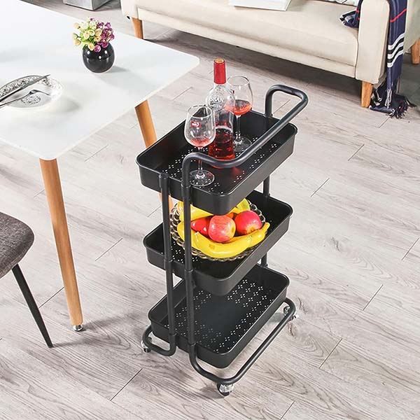 3-Tier Rolling Carts with Wheels