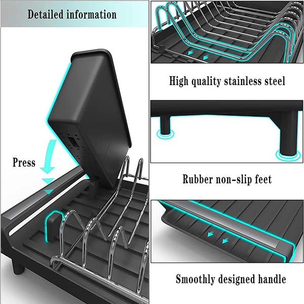 Expandable Dish Drainer Rack