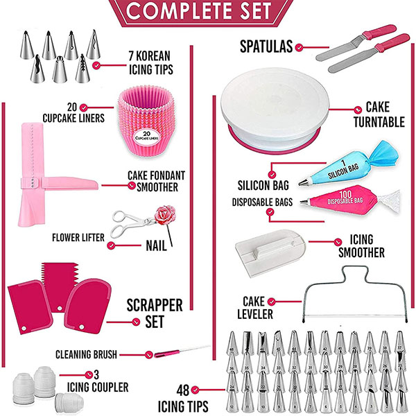 200 pieces Cake Decoration Supplies Kit
