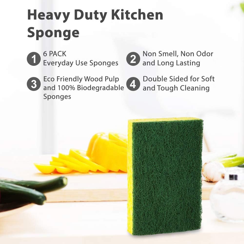 Heavy Duty Scrub Sponges - Dishwashing Sponge