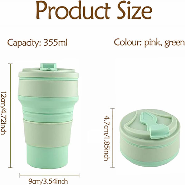 silicone collapsible coffee mug