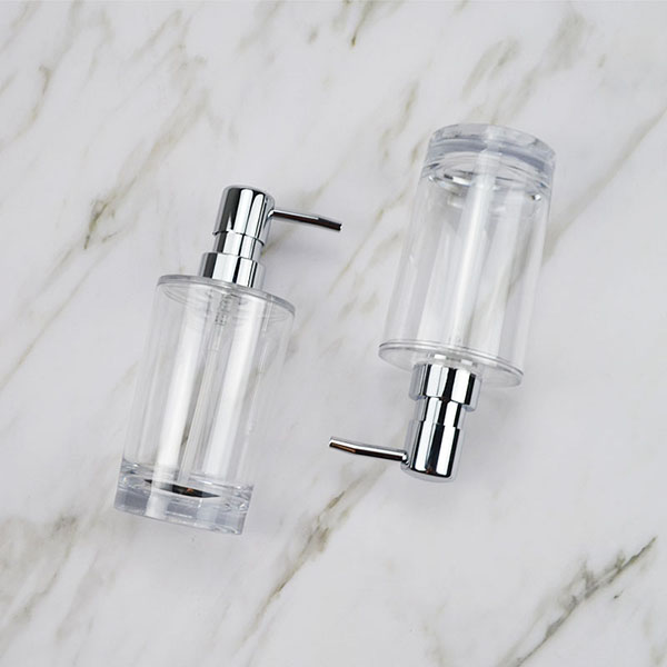 cylinder Acrylic Pump Dispenser soap dispenser