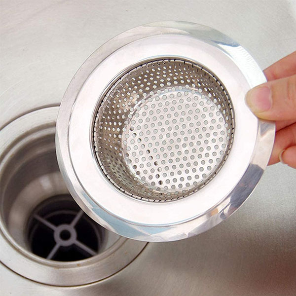 Stainless steel sink strainer