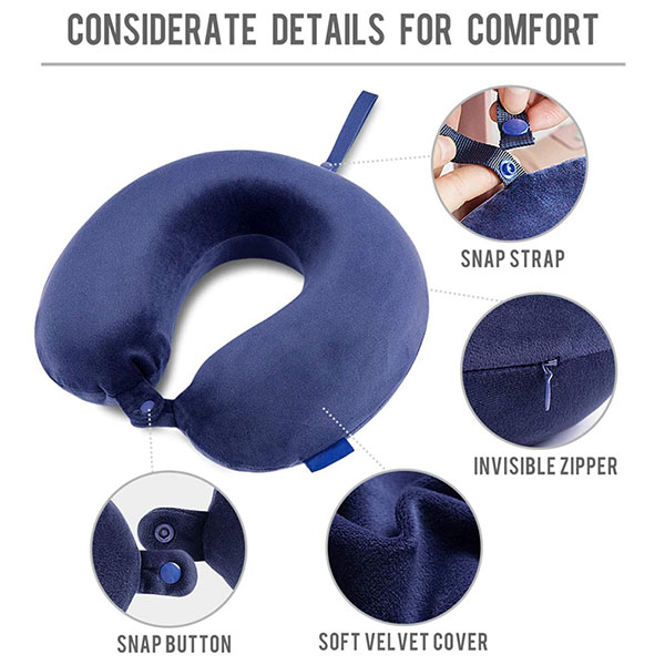 U-shape Memory Foam Travel Pillow