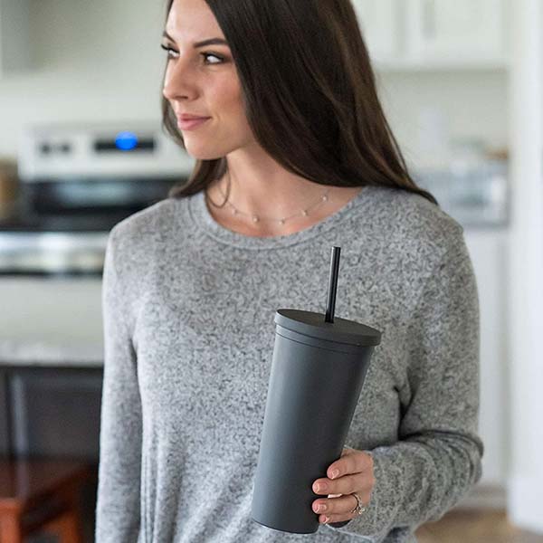 Double Wall Matte Plastic Bulk Tumblers 