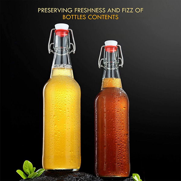 Clear Glass Bottles with Stopper 