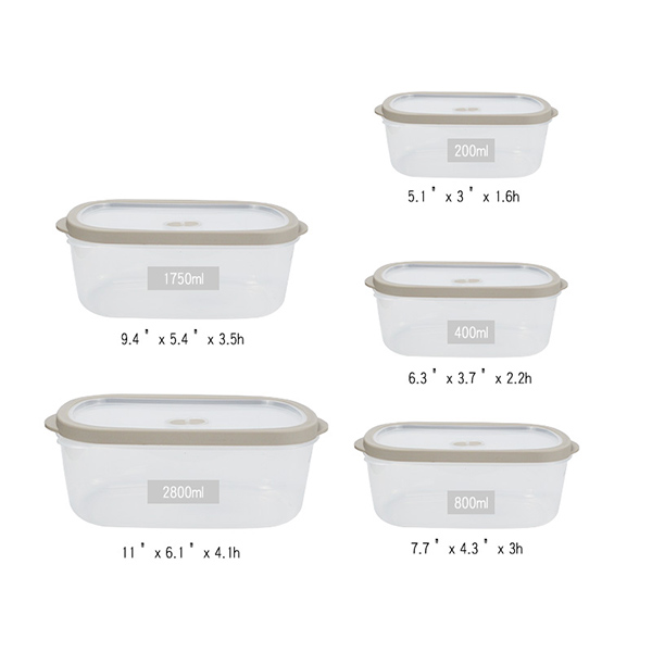 5-pcs Sealed Storage Tank