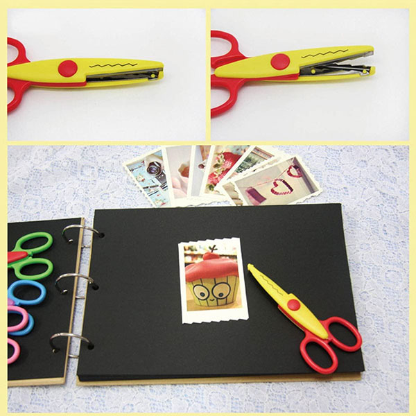 6 Colorful Decorative Paper Edge Scissor Set