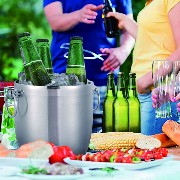 3 Liter Double-Wall Insulated Ice Bucket For Parties