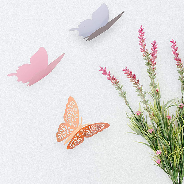 24pcs 3D Butterfly Removable Mural Stickers Wall Stickers 