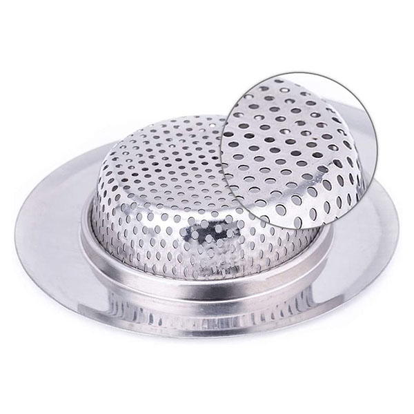 Stainless steel sink strainer