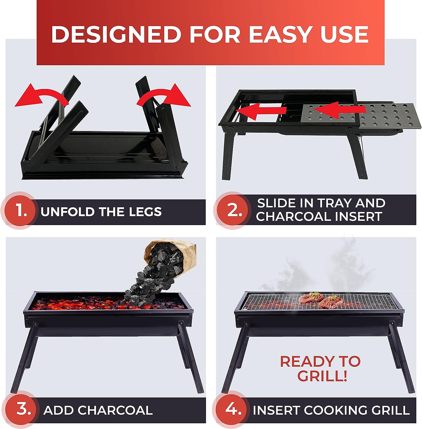 Portable Charcoal Grill and Smoker