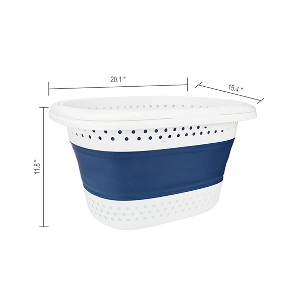 collapsible laundry bucket with handle