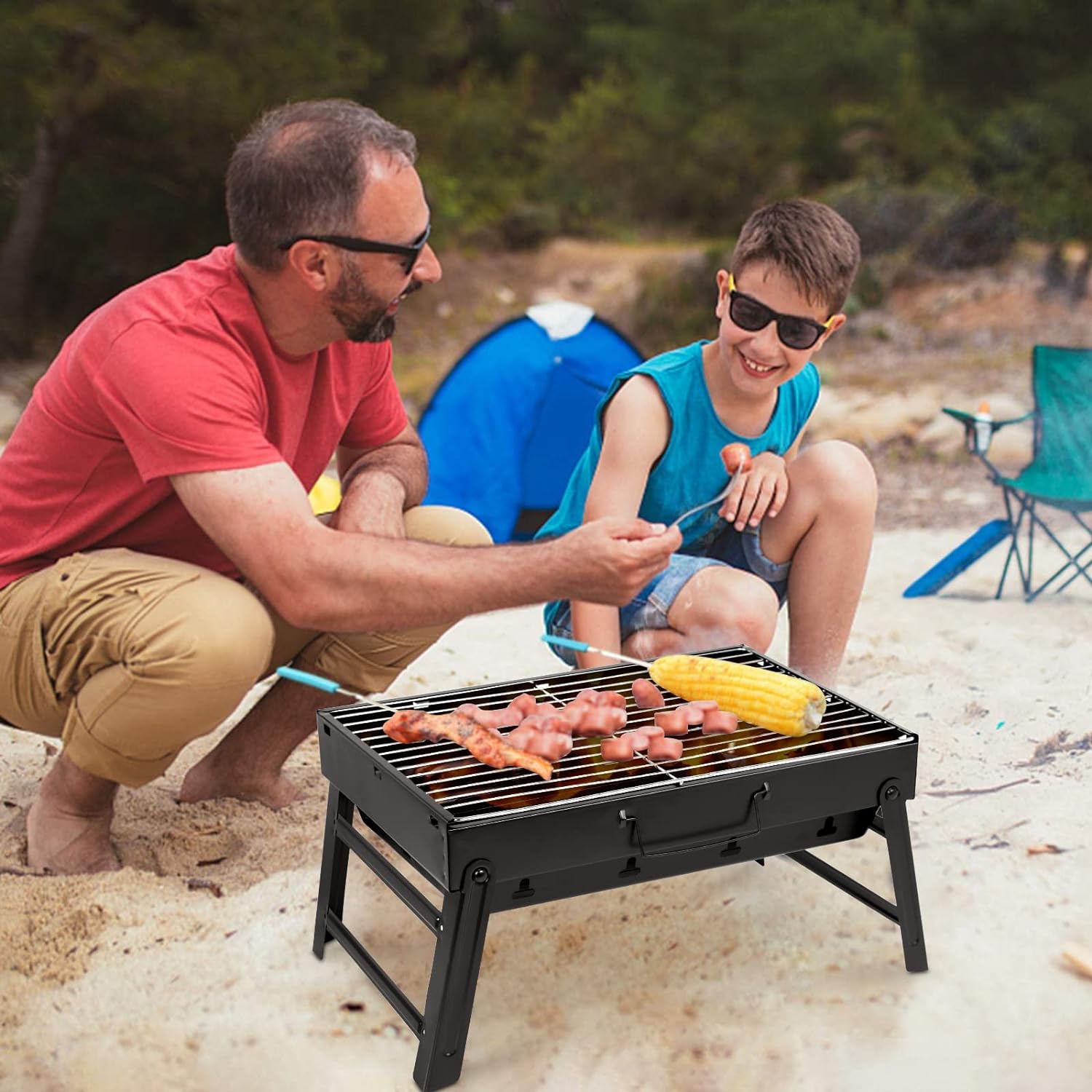 BBQ Grill Folding Portable Lightweight smoker Grill