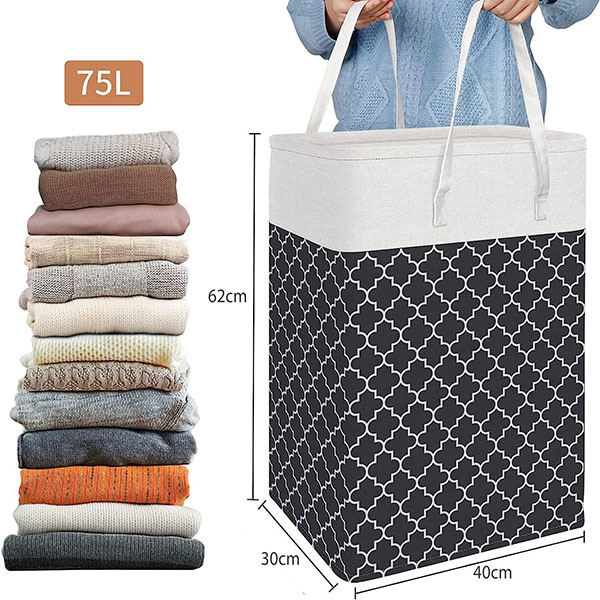 Slim Laundry Basket Foldable Small Laundry Washing Bin