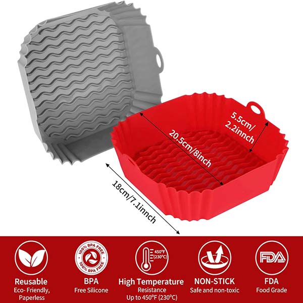 8 inch Reusable Air Fryer Pot 
