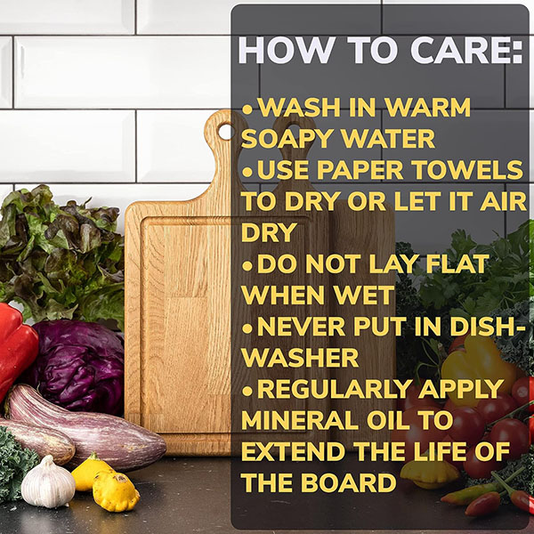 10x8 Inches Small Wood Cutting Board with Handle