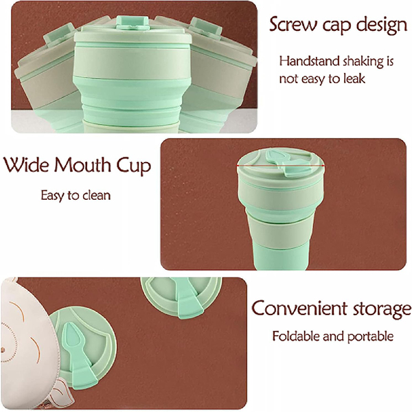 silicone collapsible coffee mug