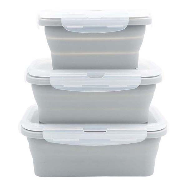 Collapsible Silicone Lunch Bento Box