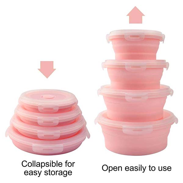 Silicone Collapsible Food Storage Containers