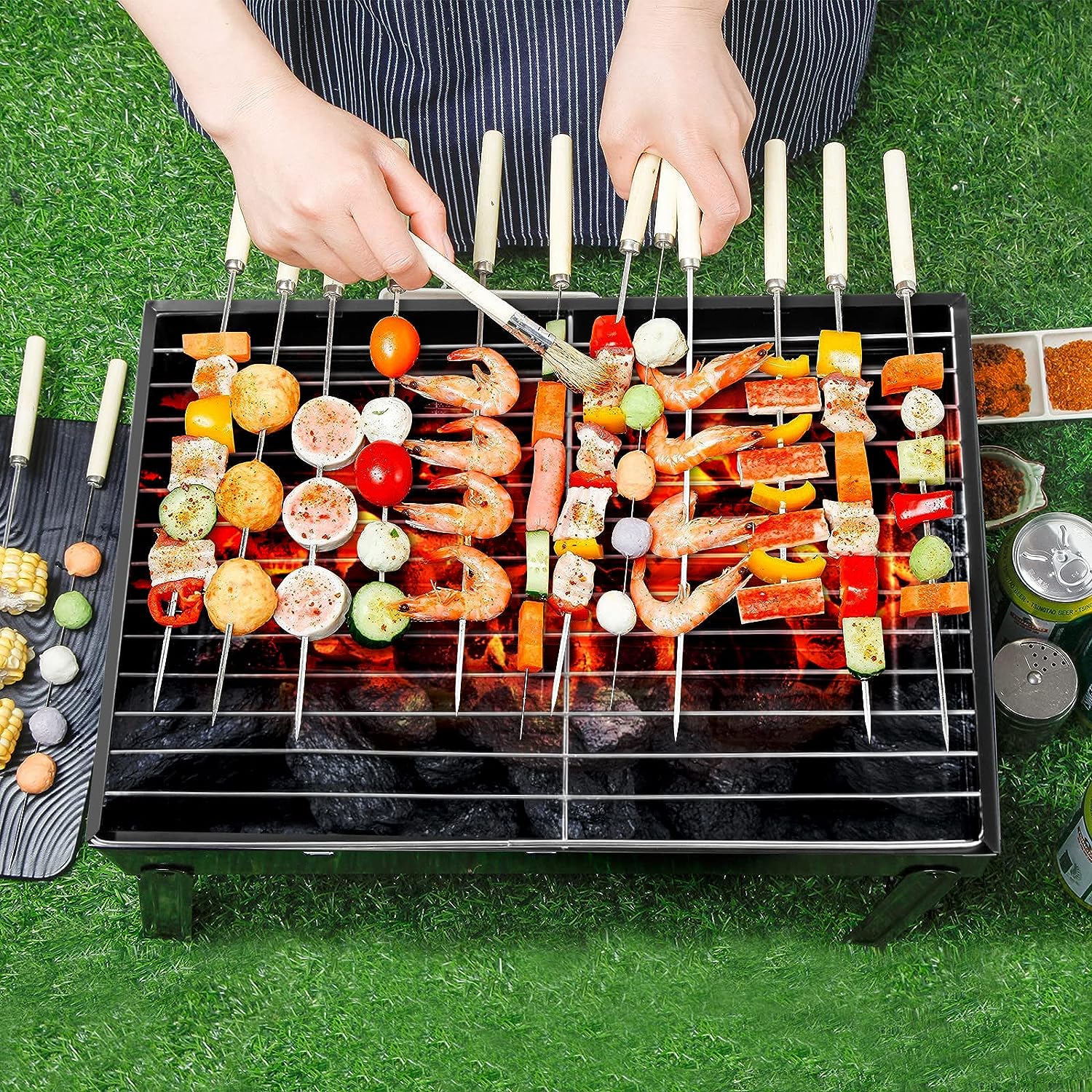 BBQ Grill Folding Portable Lightweight smoker Grill