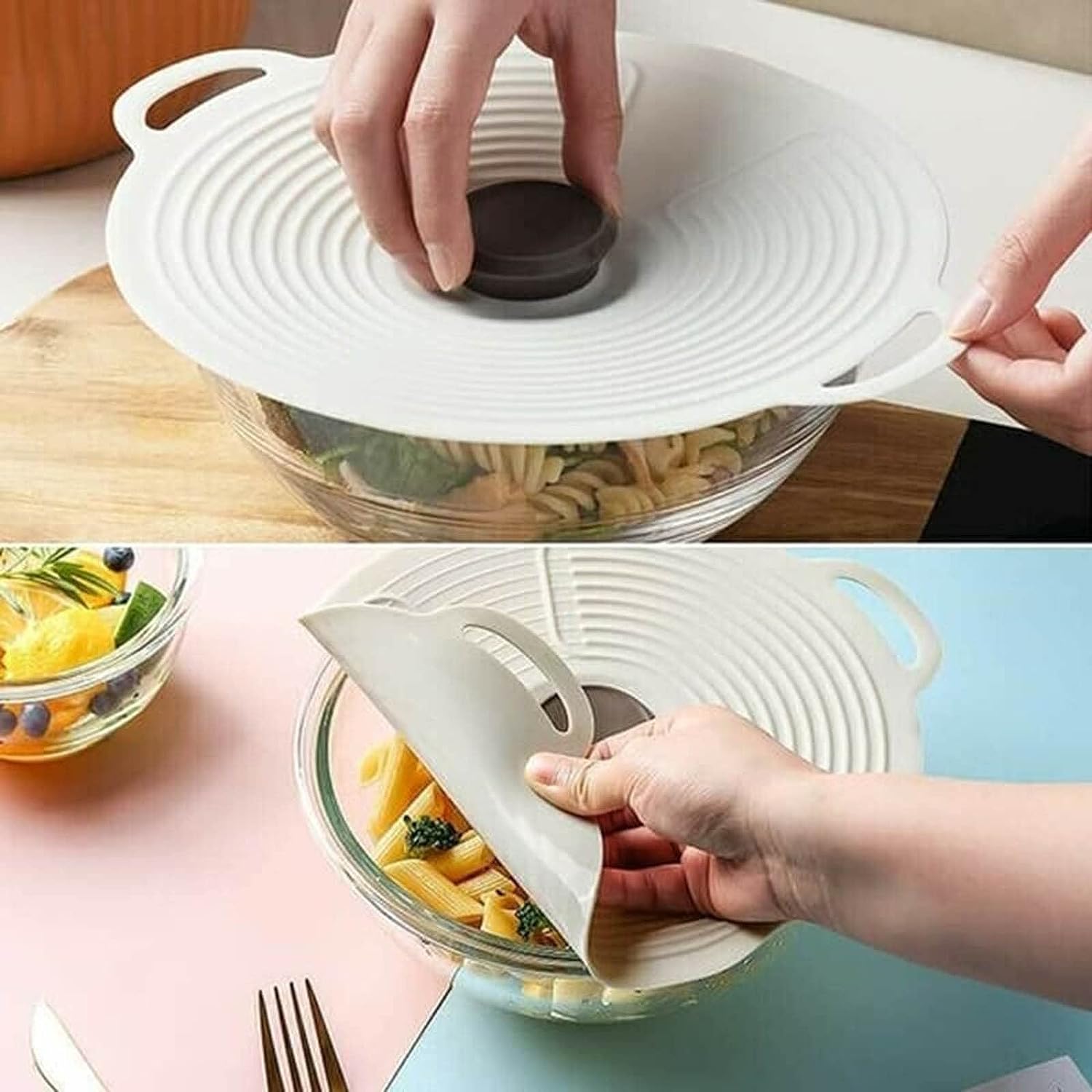 Universal Silicone  fresh Lid