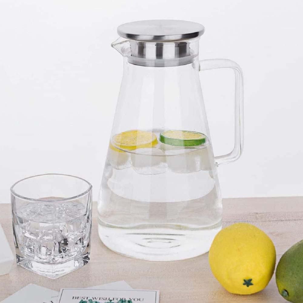 Glass Jug With Lid 2L