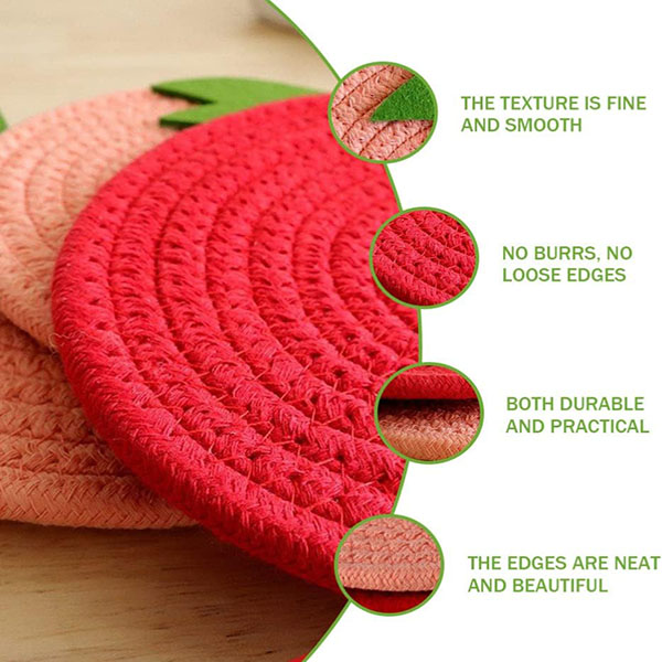 Round Placemats Carpet Trim 2pcs