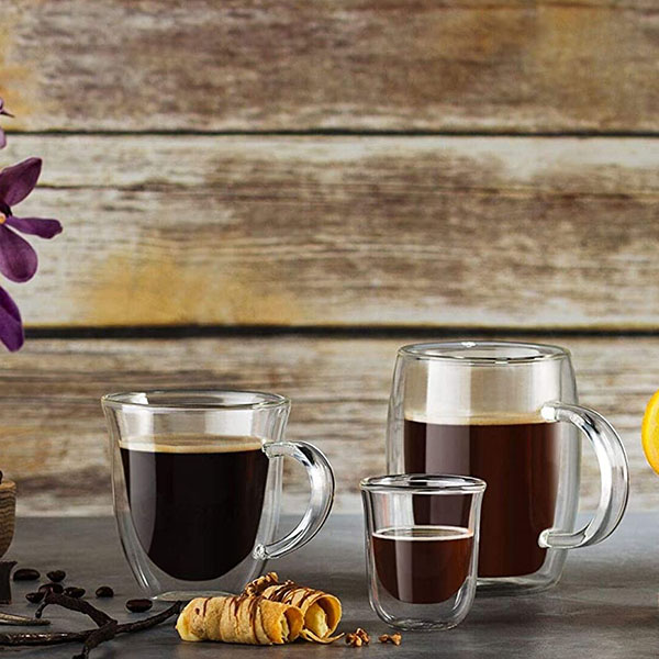 Double Wall Insulated Glasses Espresso Mugs