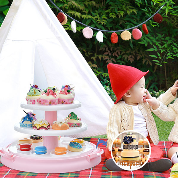 2020 new Three layer cupcake rack