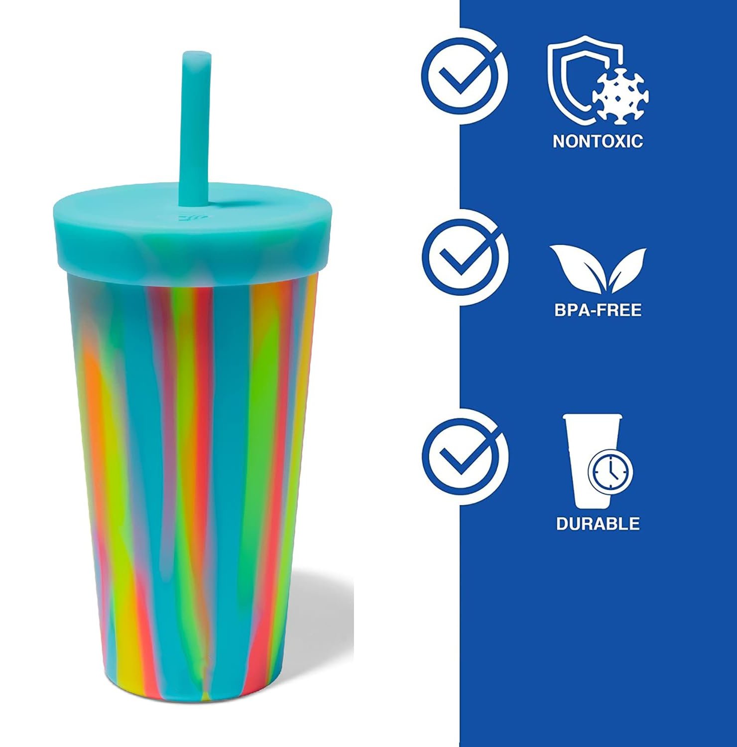 20oz Silicone Straw Tumbler