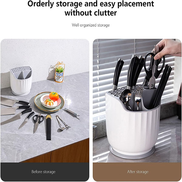 Rotating Knife Block Rack Shelf