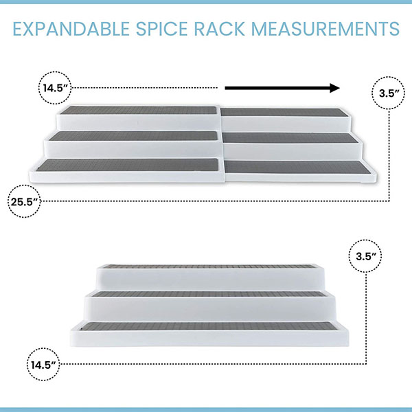 Expandable 3-Tier Spice Rack 