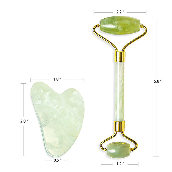 Face Jade Roller & Gua Sha Set 