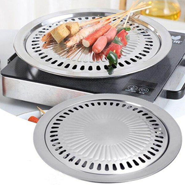 Korean Round Barbecue Grill Pan