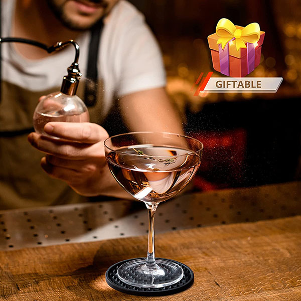 Drink Coasters Set of 6 with Holder