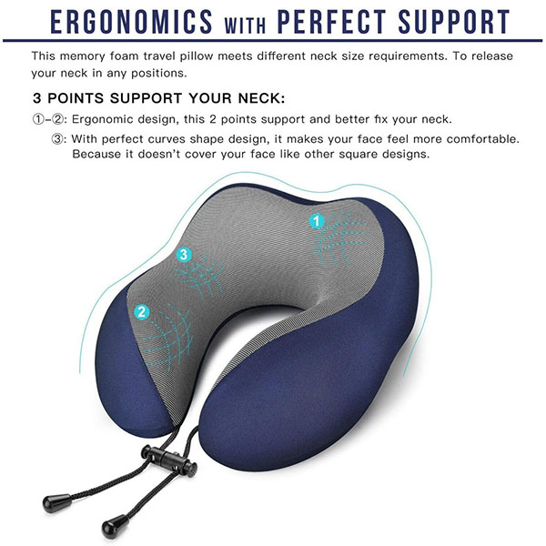 Memory Foam travel Neck Pillow