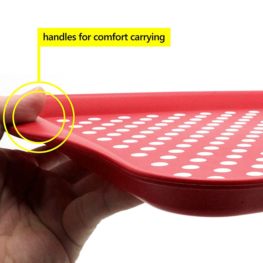 Plastic non-slip tray